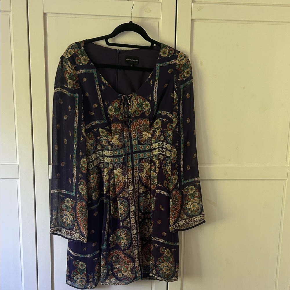 Nanette Lepore Multicolor Long Sleeve Dress